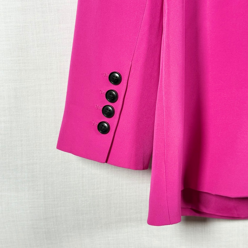 Vince Camuto Women's XL Hot Pink Fuchsia Single Button Blazer Stretch NWT - Picture 8 of 11